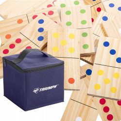 Giant 28-Piece Wood Lawn Domino Set