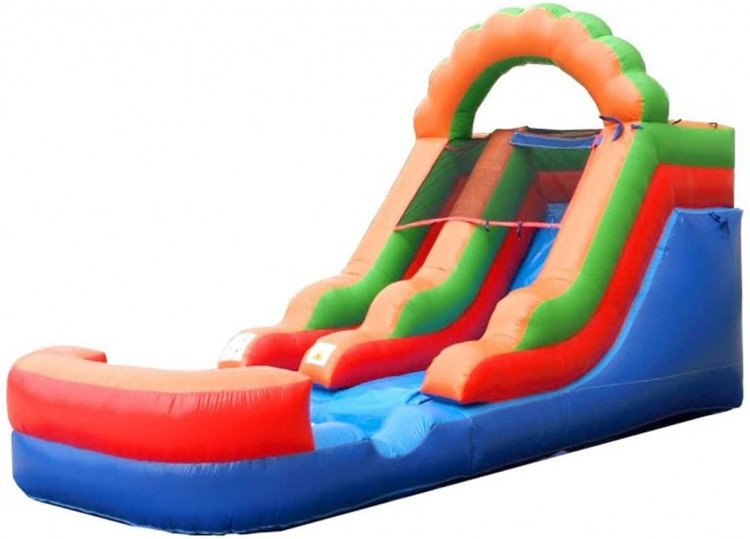 12 FT Retro Rainbow Waterslide