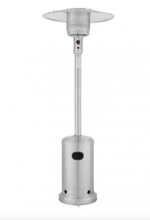 Stainless Steel Propane Standing Patio Heater with Wheels